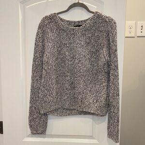 H&M Black and White Crew Neck Sweater